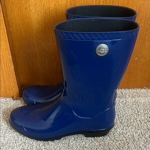UGG Navy Glossy Boots